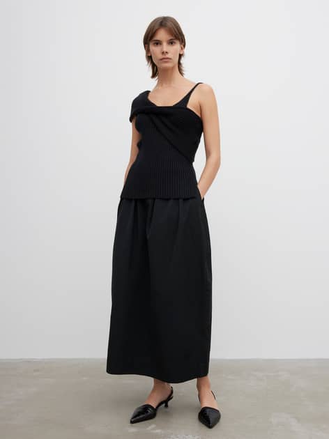 Cloudy Drape Oversized Knit Top