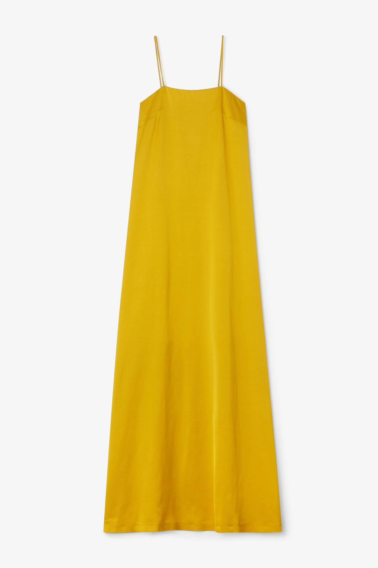 Shiny Tube Dress - Saffron