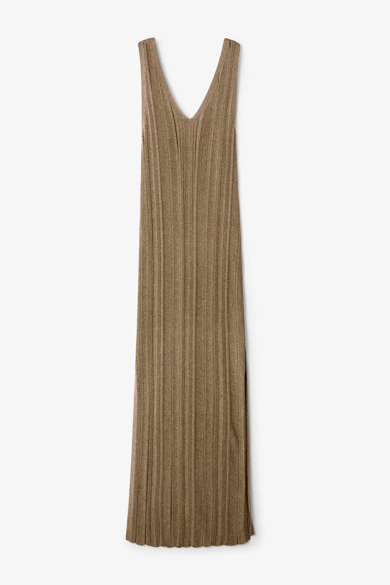 Metallic knit dress