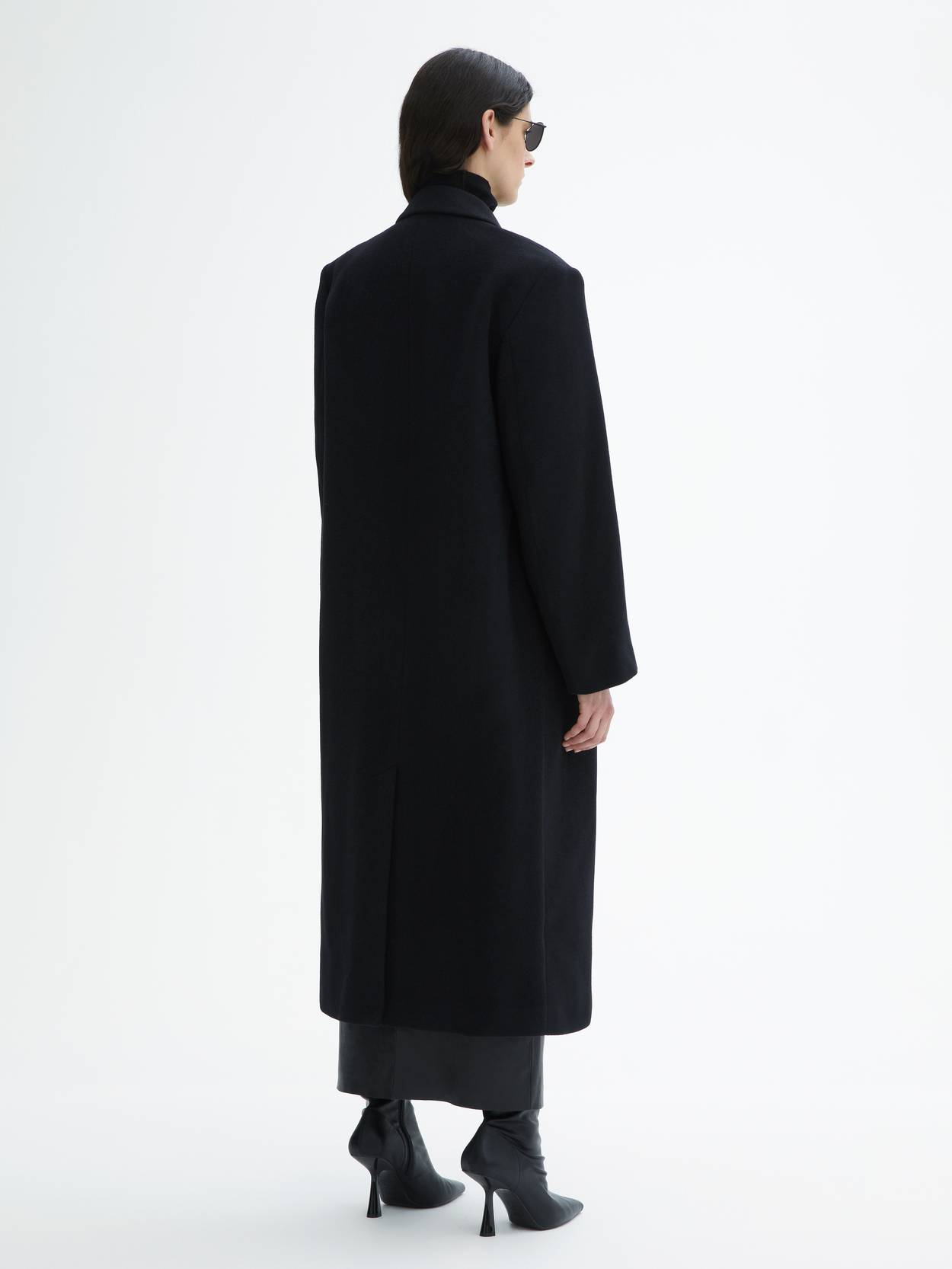 Shop - House of Dagmar Double breasted coat black - Official