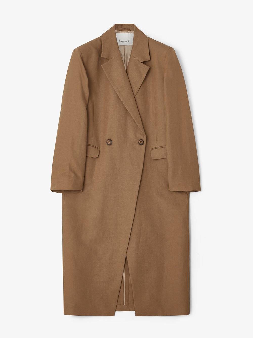 Double Breasted Linen Coat