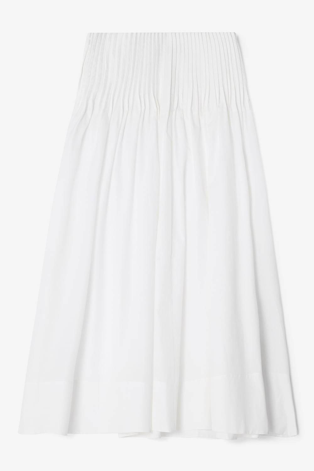 Poplin maxi skirt