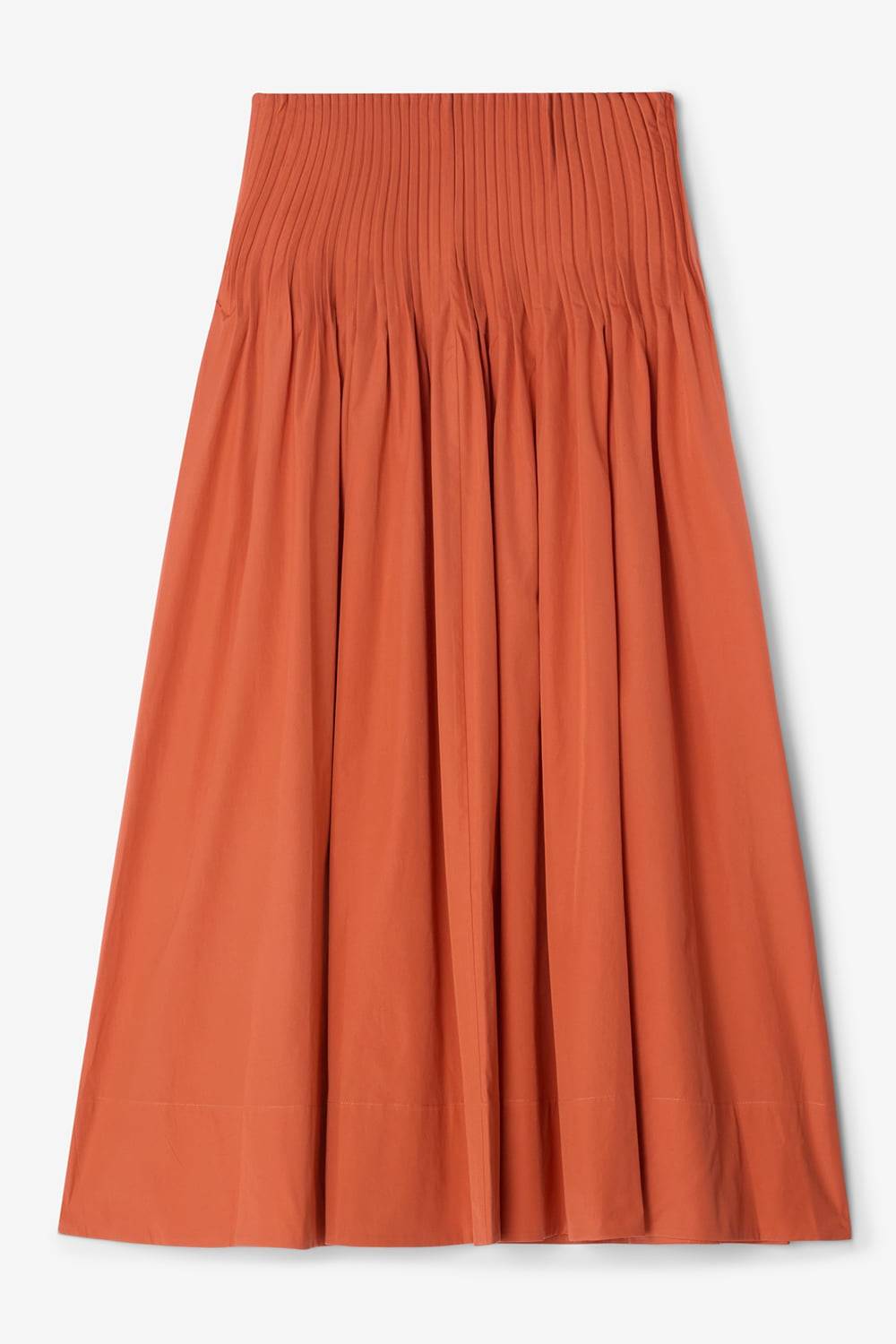 Poplin maxi skirt