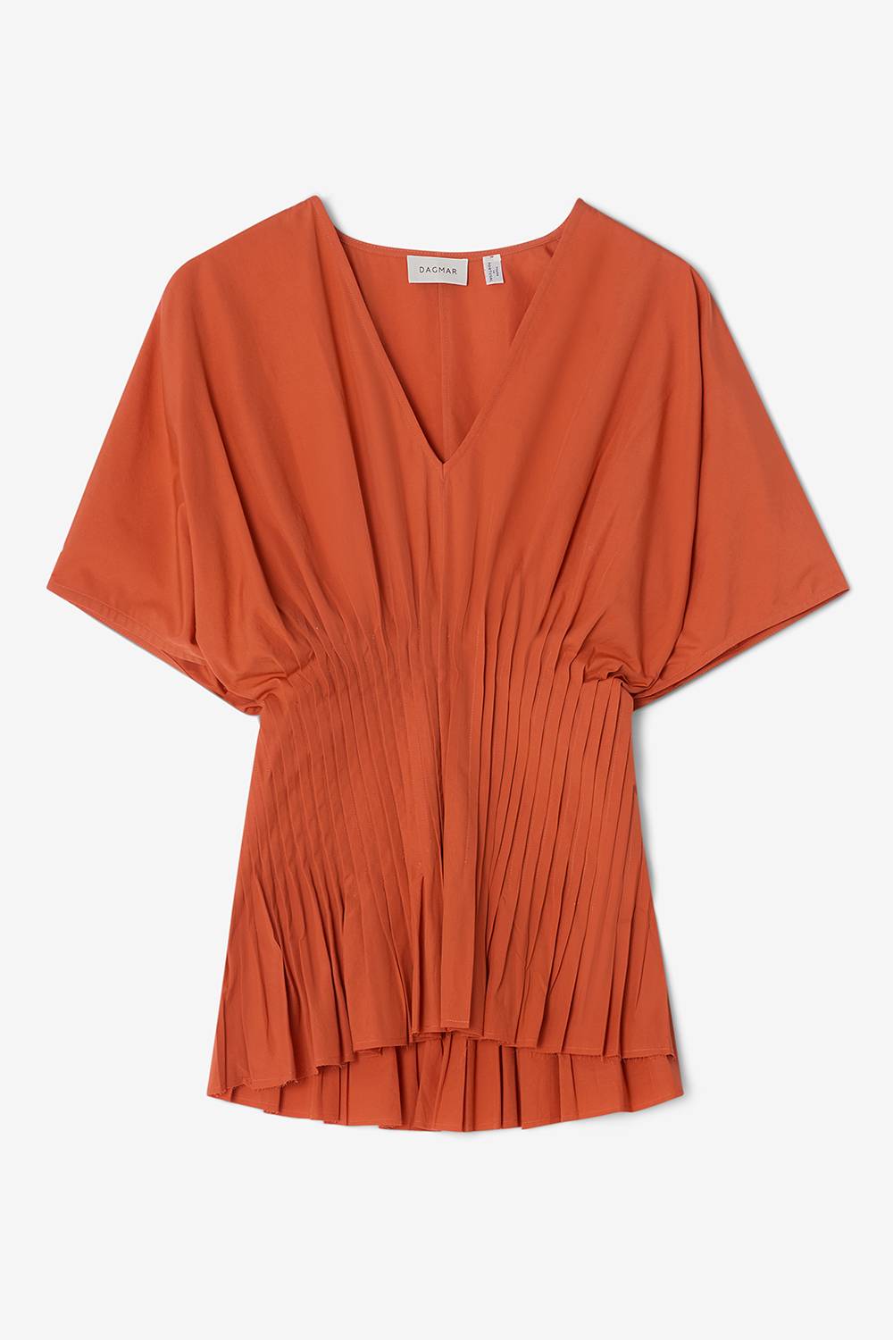Poplin v-neck top