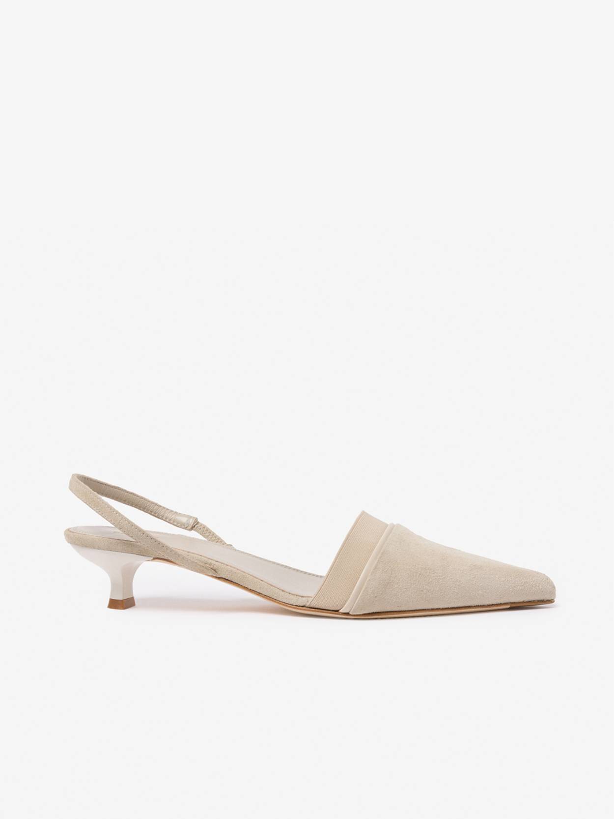 Suede slingback