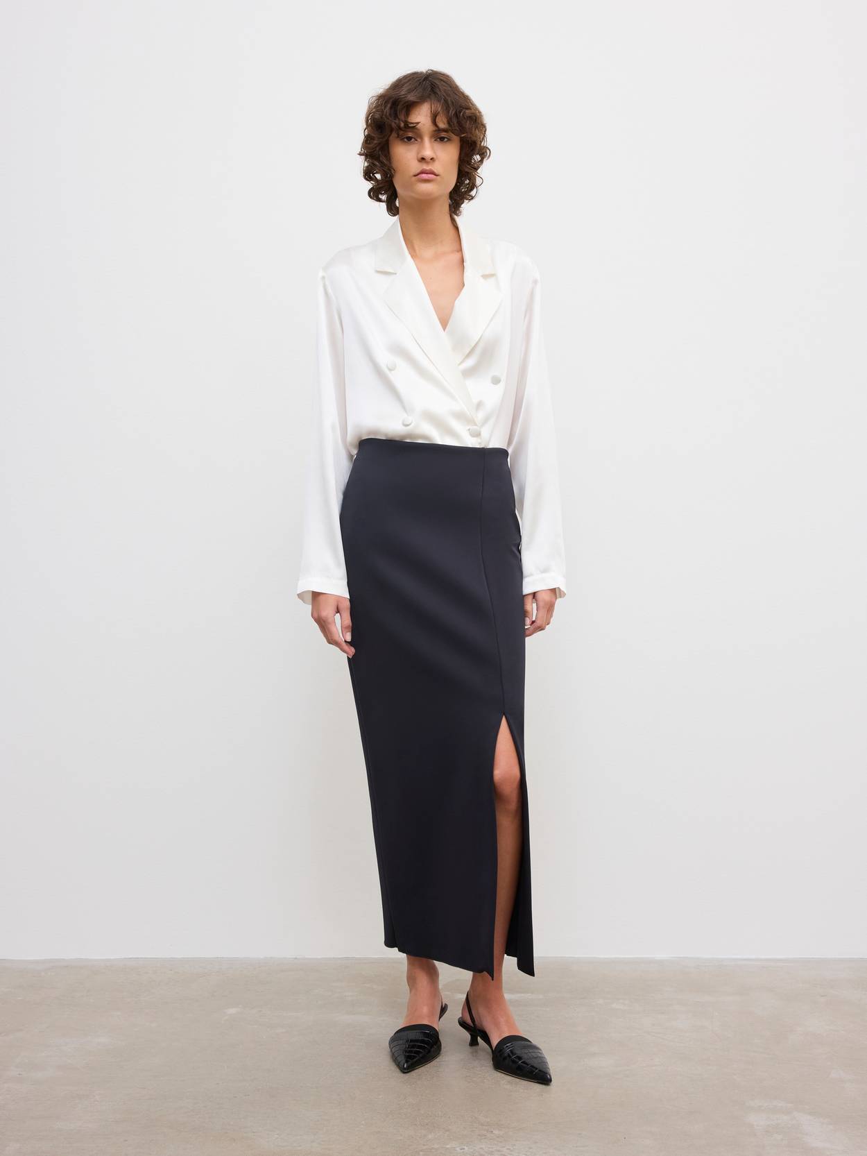 Fitted Midi Skirt