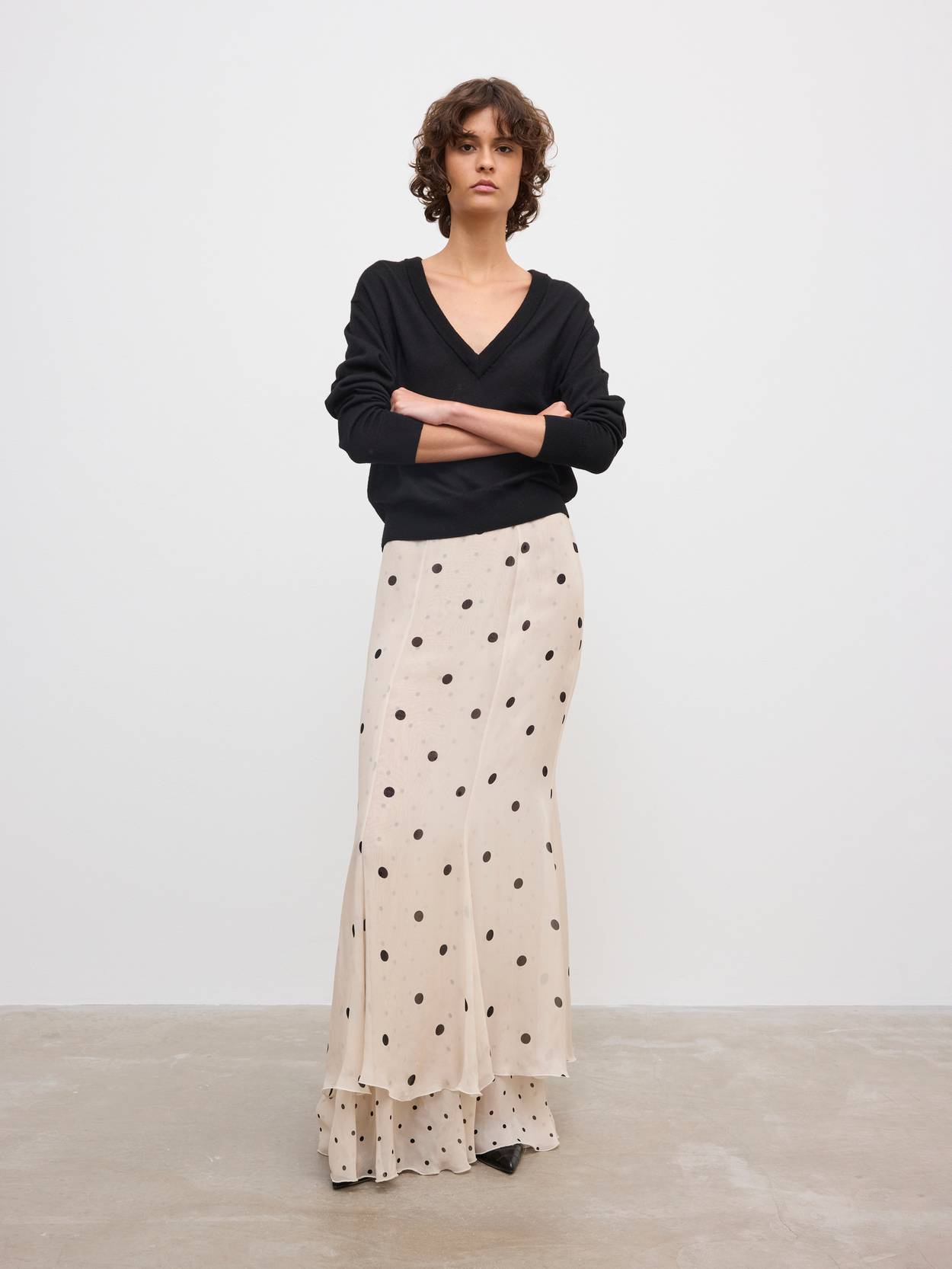 Dot Maxi Skirt