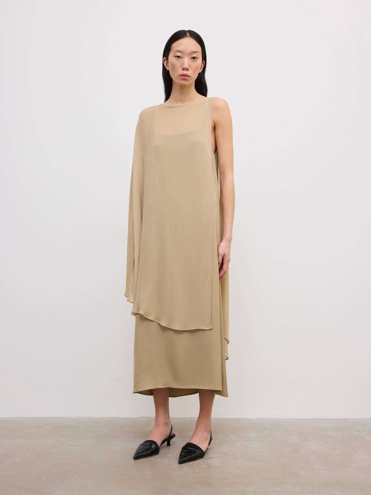 Chiffon Cape Dress