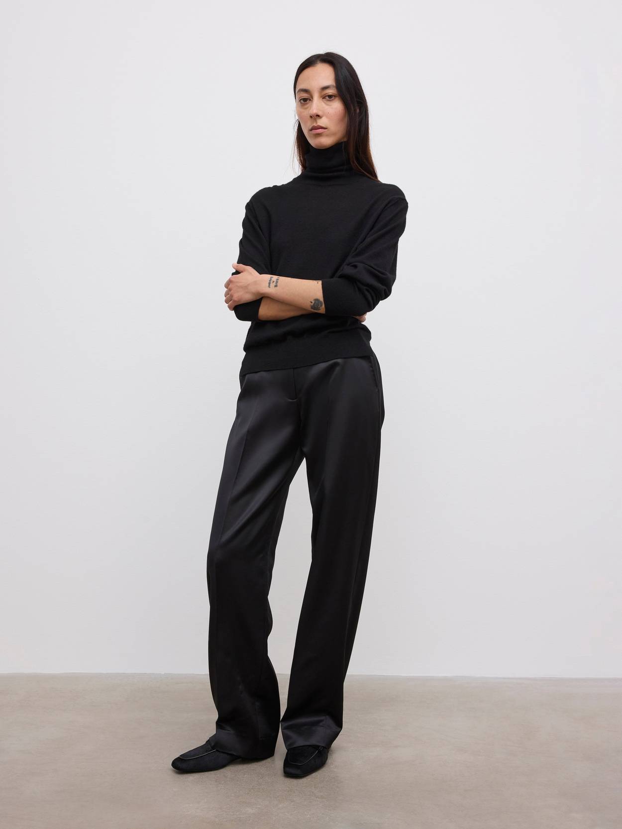 Tapered Wool Trousers