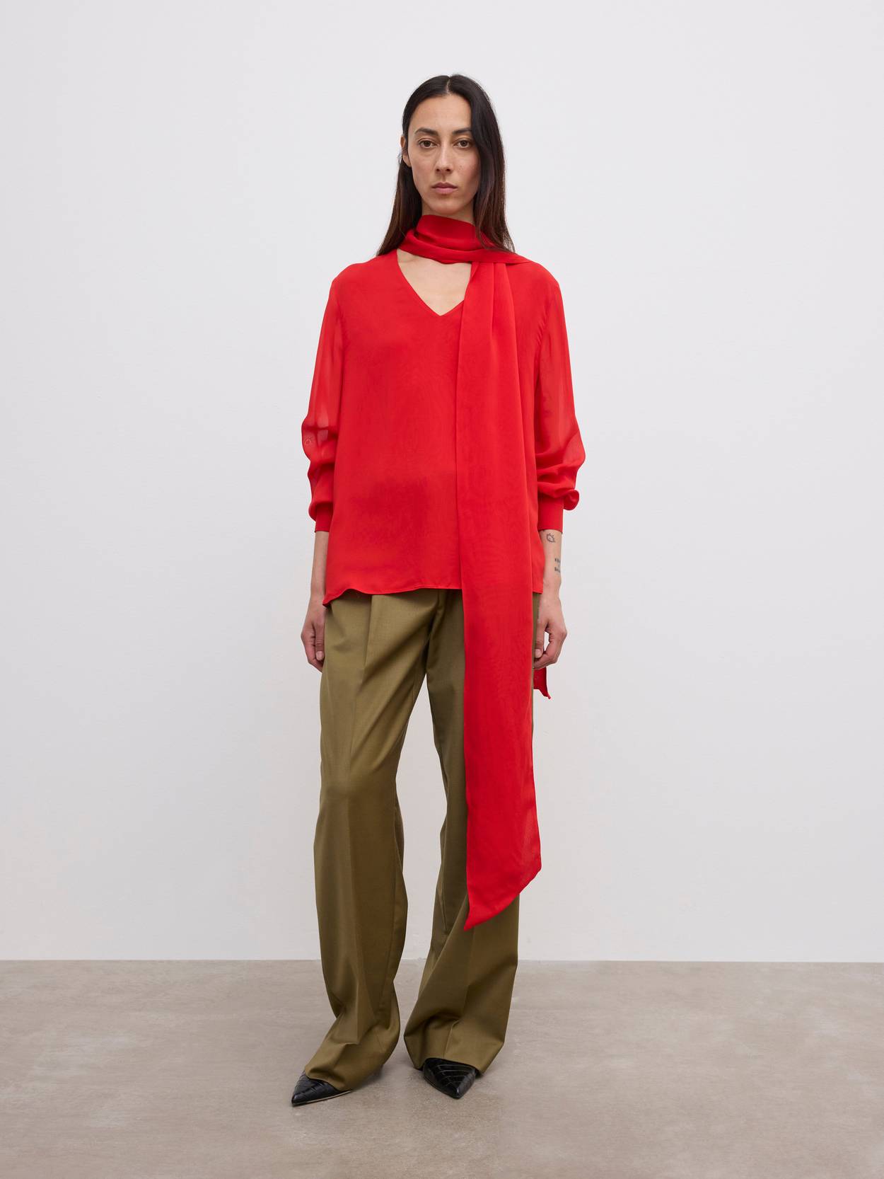 Chiffon Scarf Blouse