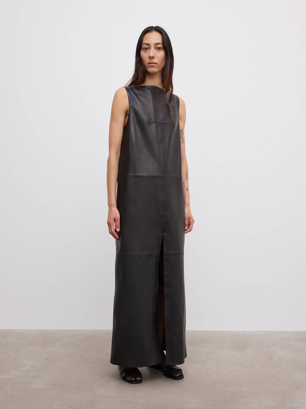 Maxi Leather Dress