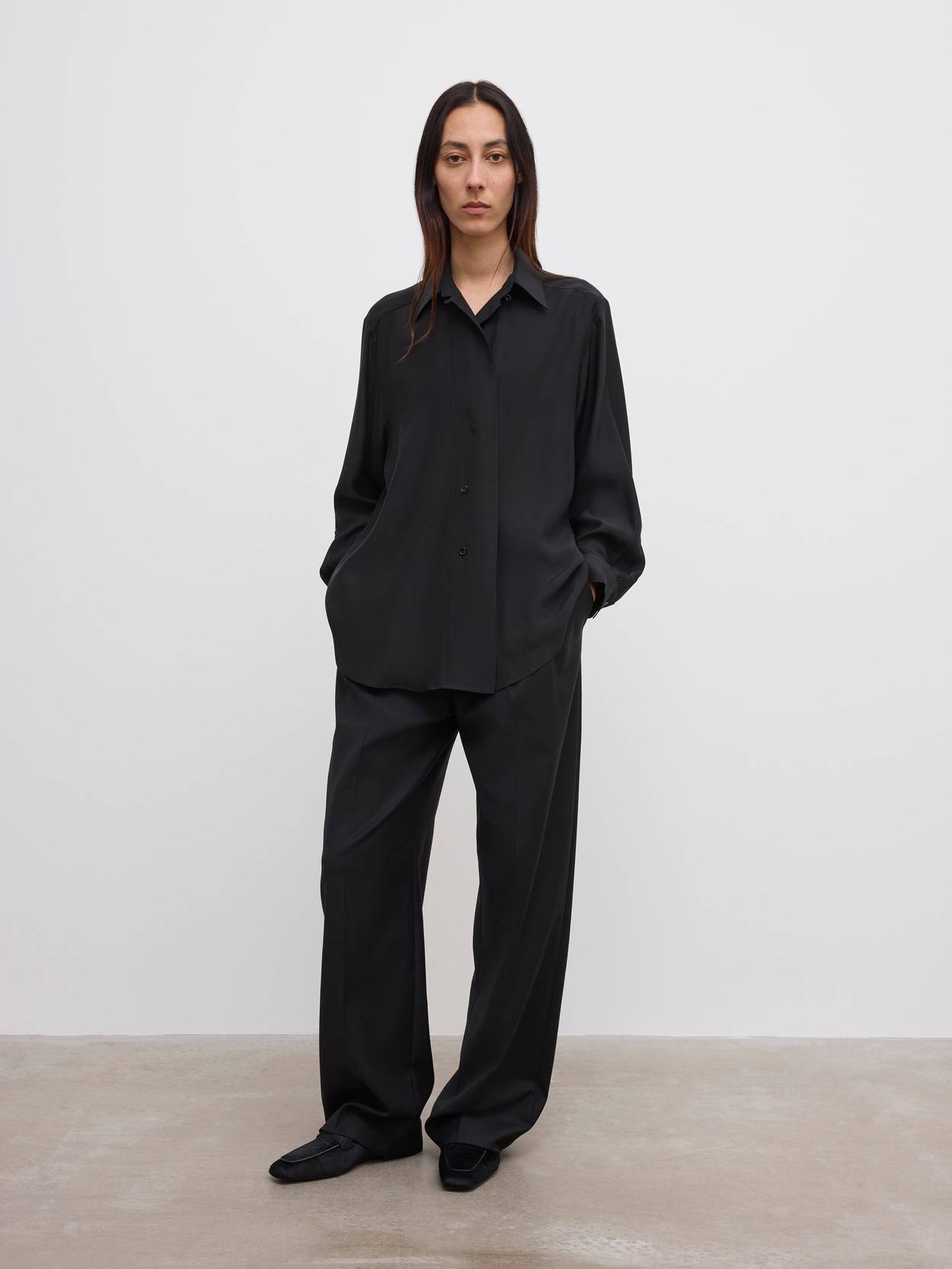 Asymmetric Silk Top