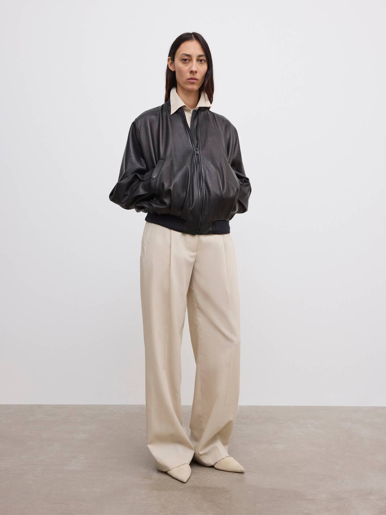 Leather Blouson