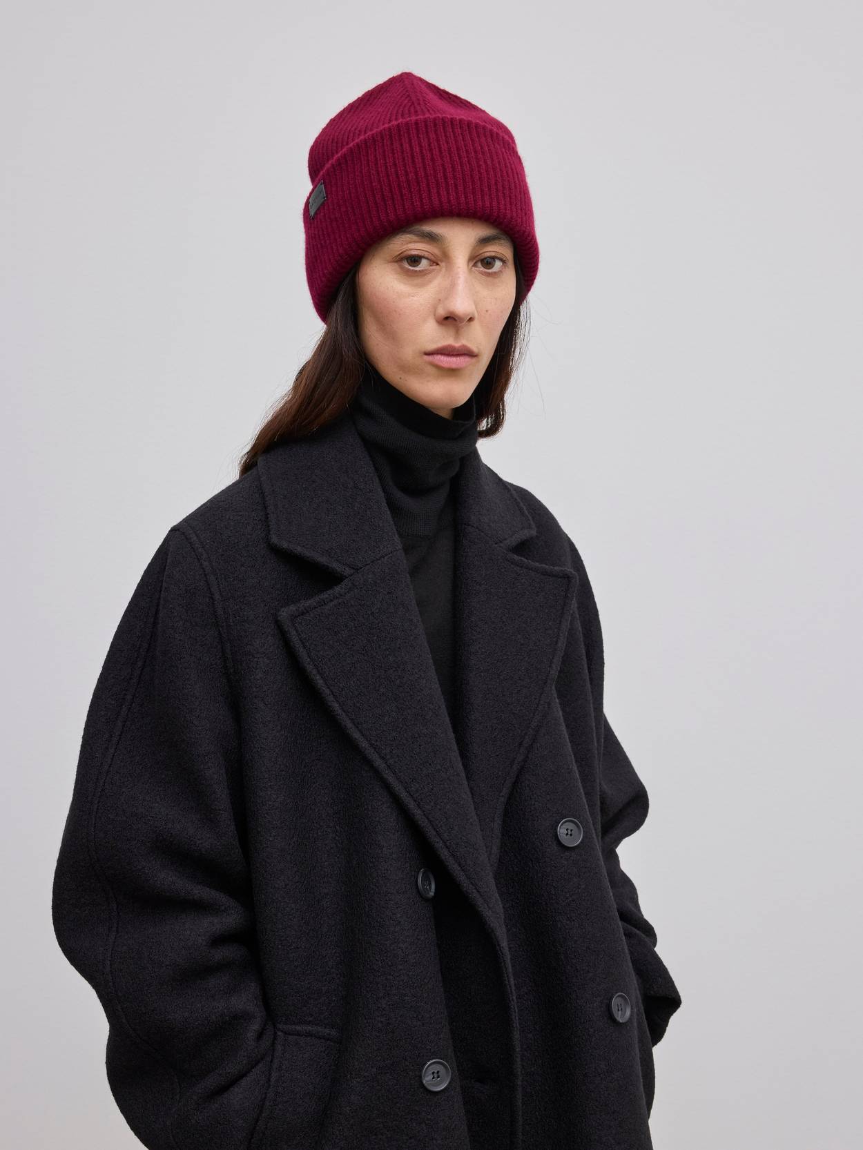 Wool cash beanie