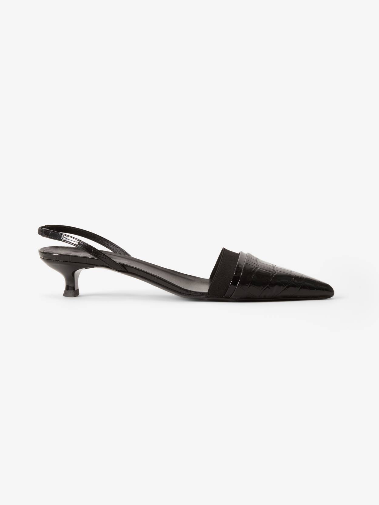Leather slingback