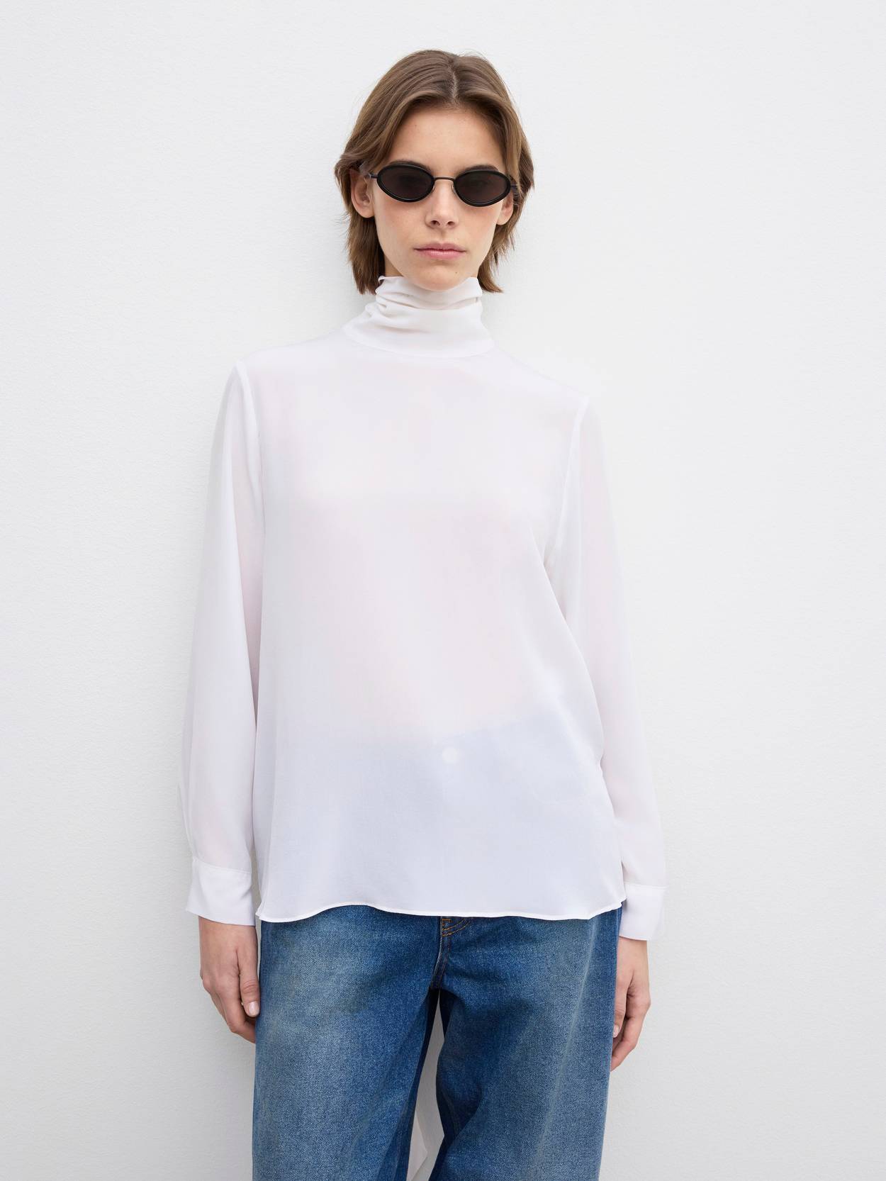 Silk Scarf blouse