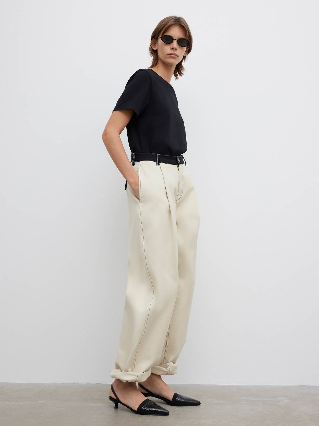 Two tone trousers