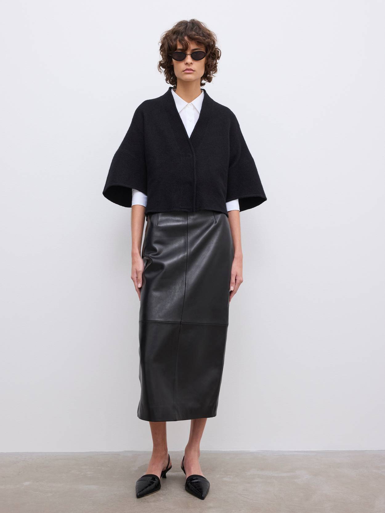 Short Wool Cardigan
