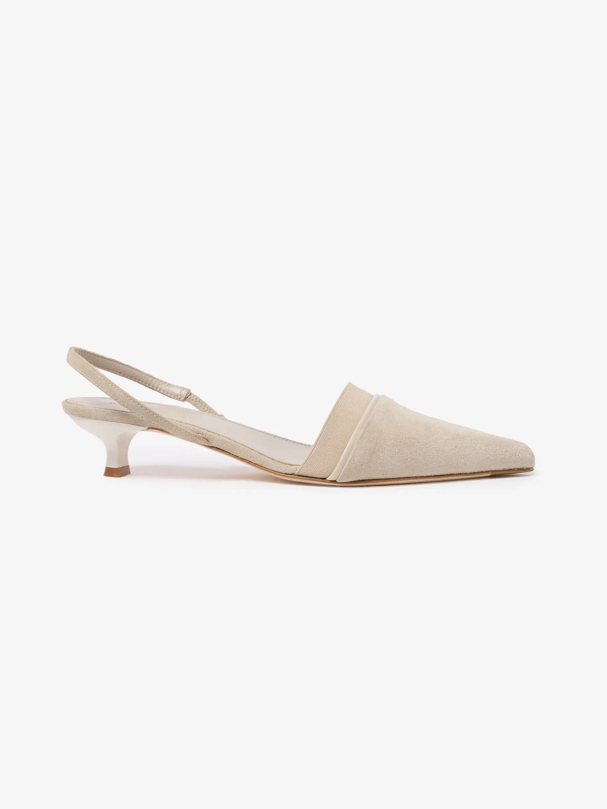 Suede slingback