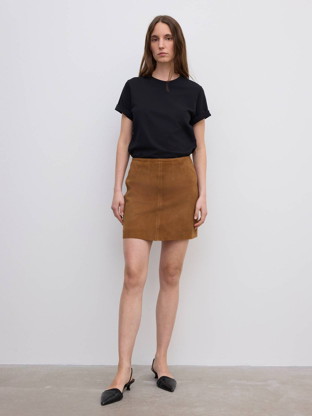 Suede Mini Skirt