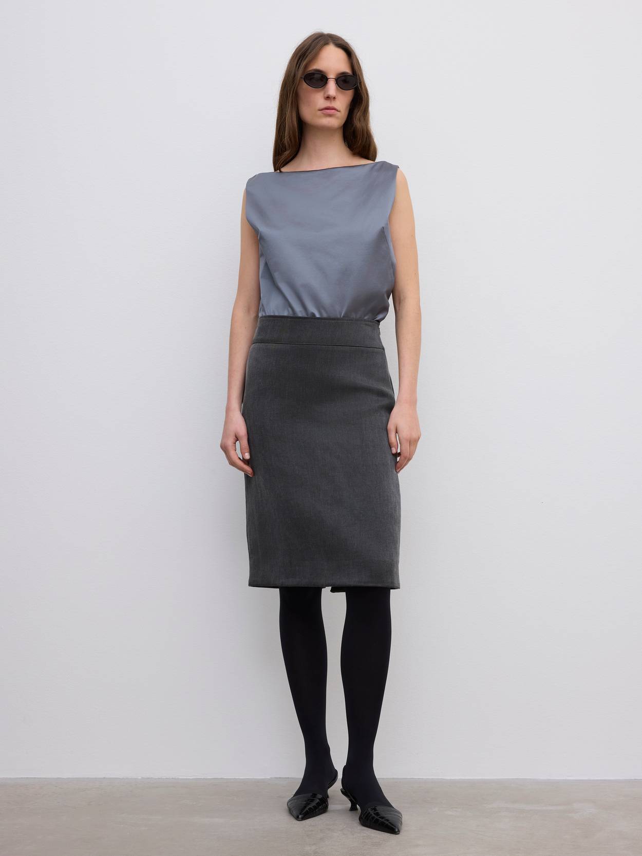 Pencil Midi Skirt
