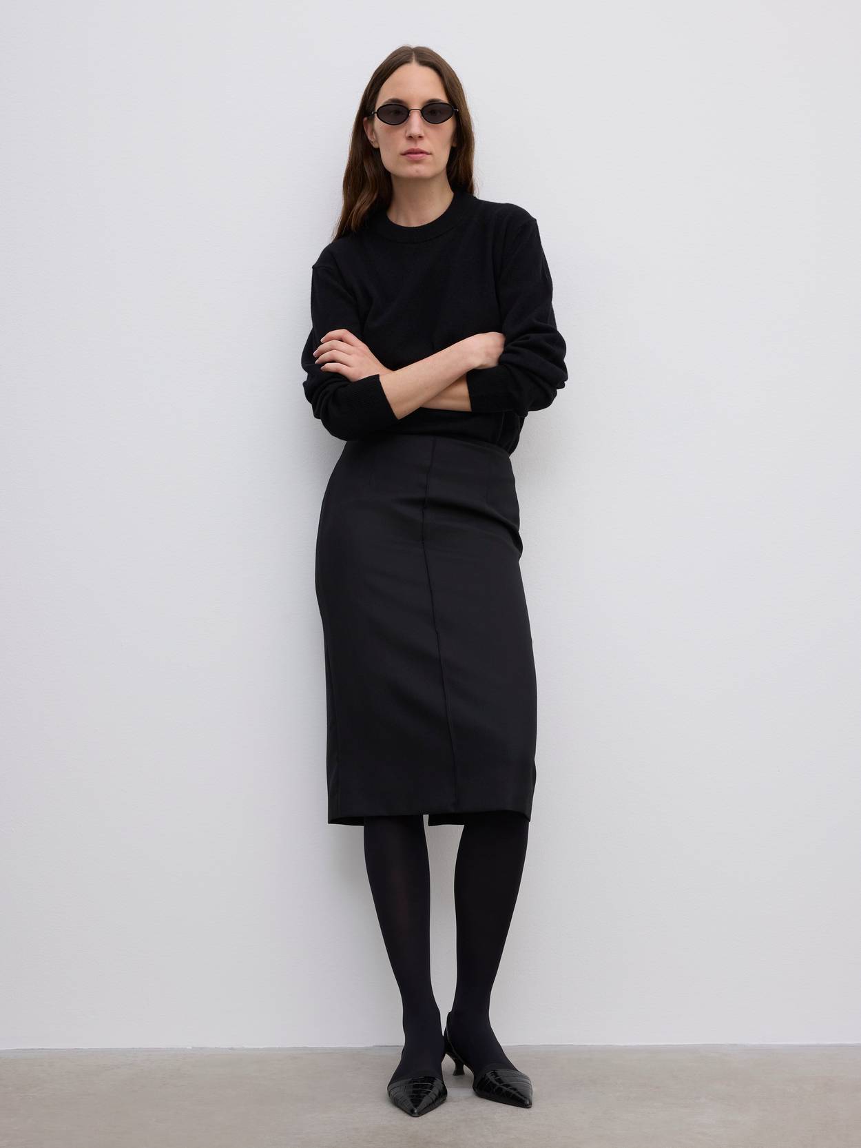 Pencil Midi Skirt