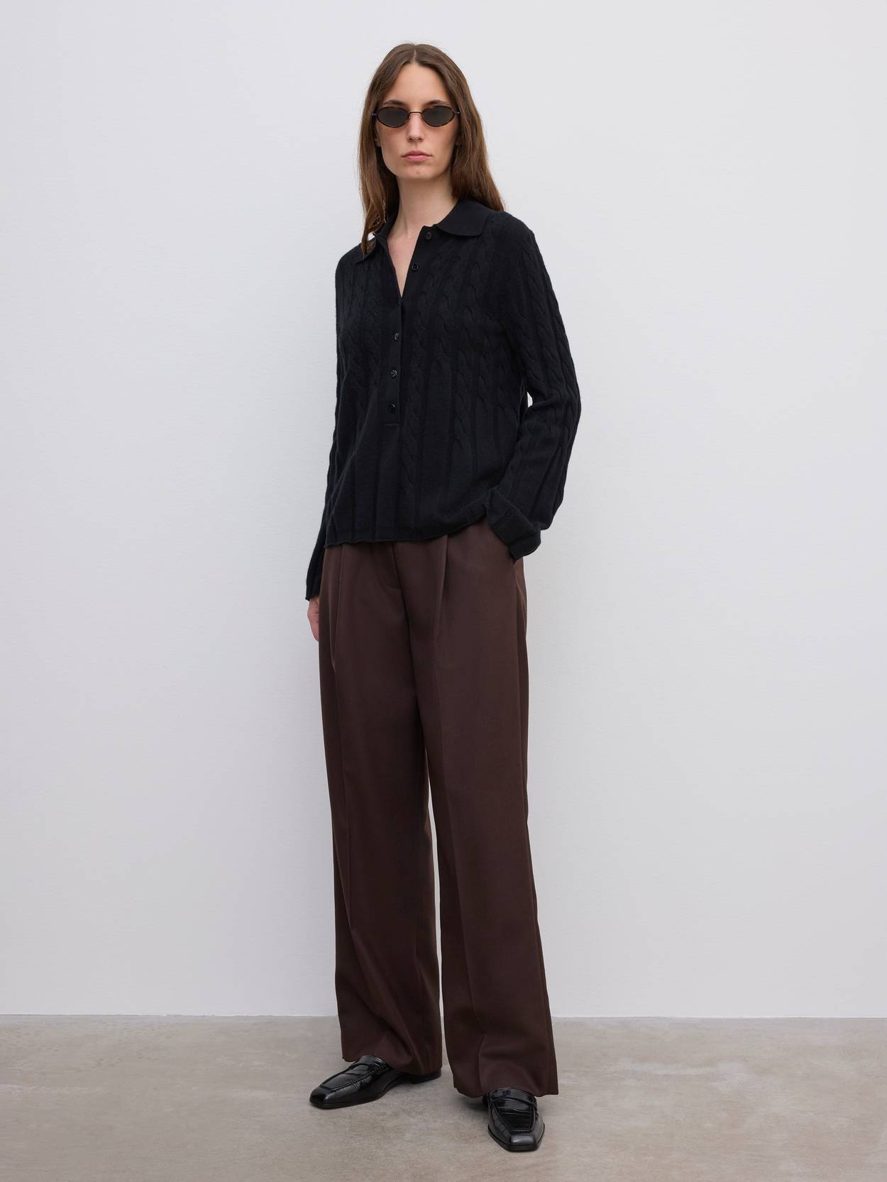 Cable Polo cashmere blend