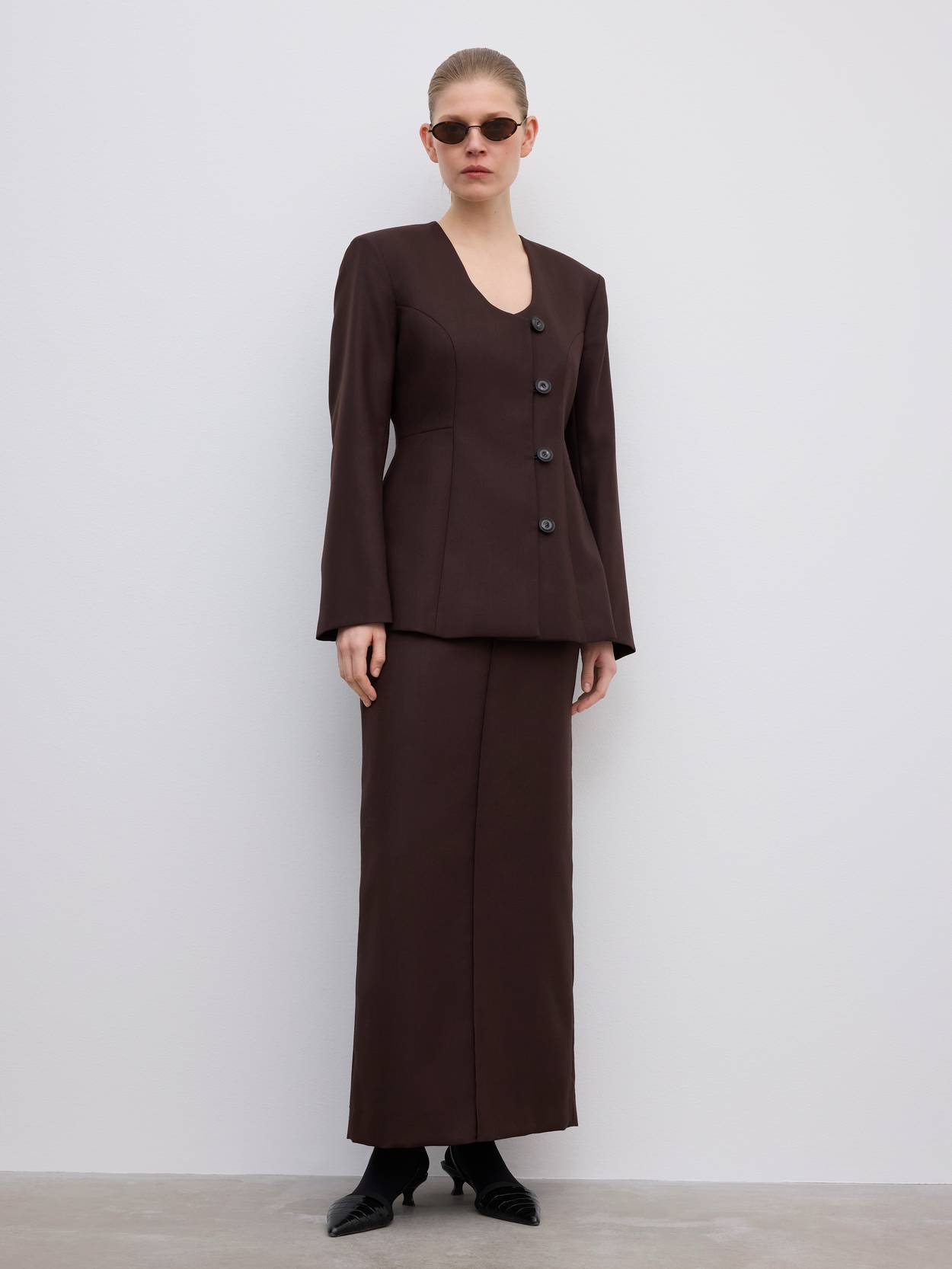 Collarless Blazer