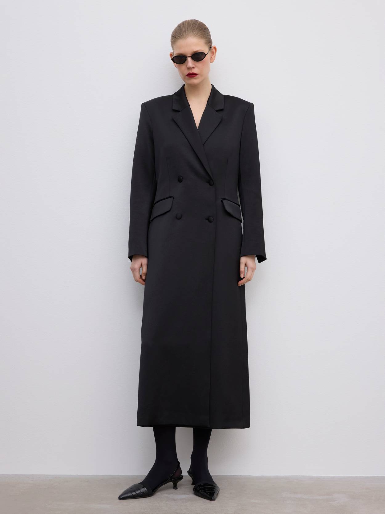 DB Long Satin Blazer