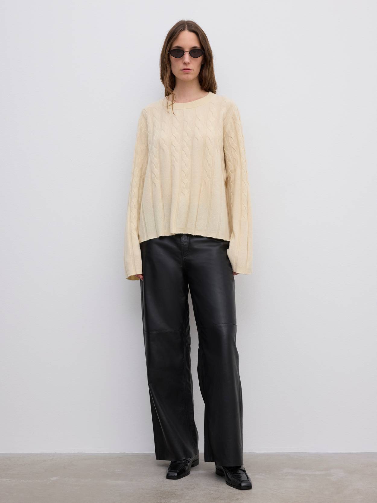 Cashmere blend cable knit