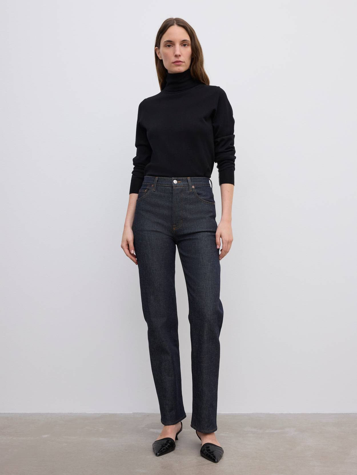 Straight leg denim
