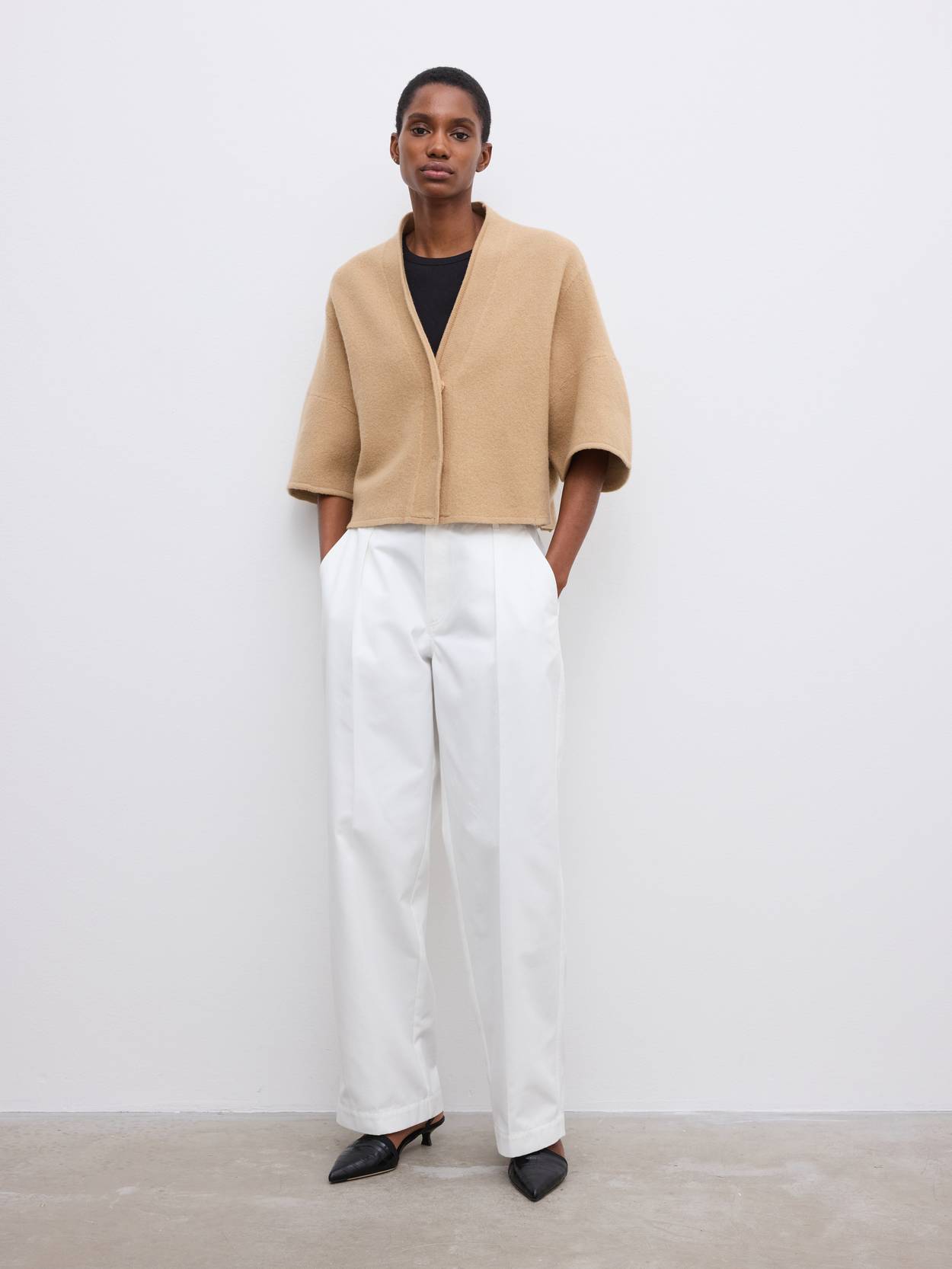 Short Wool Cardigan