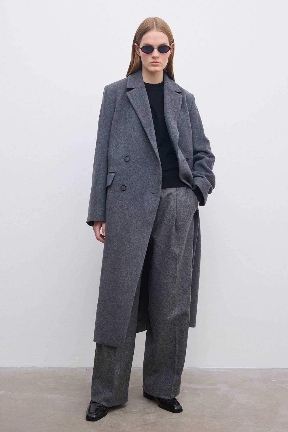 Double breasted coat