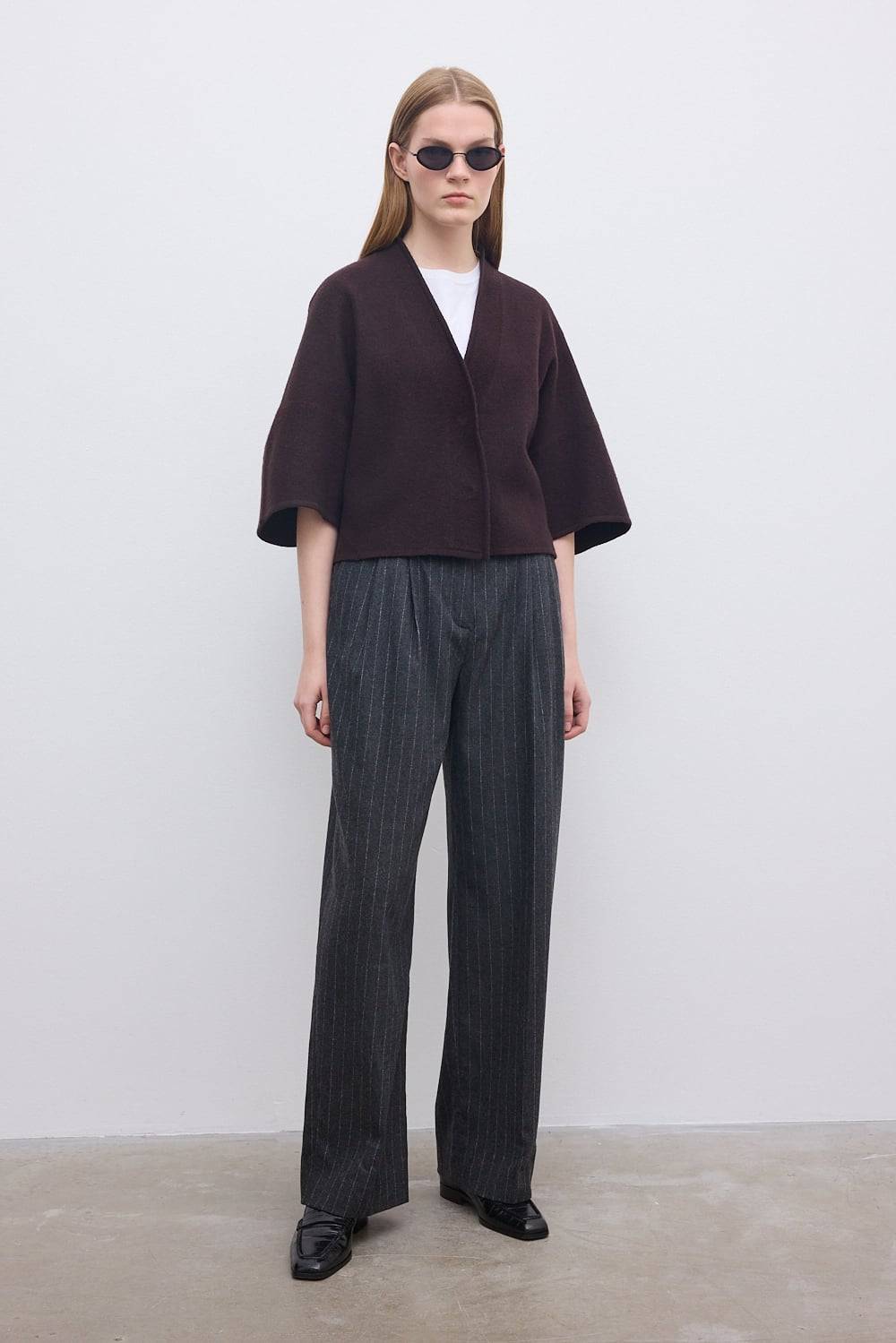 Short Wool Cardigan