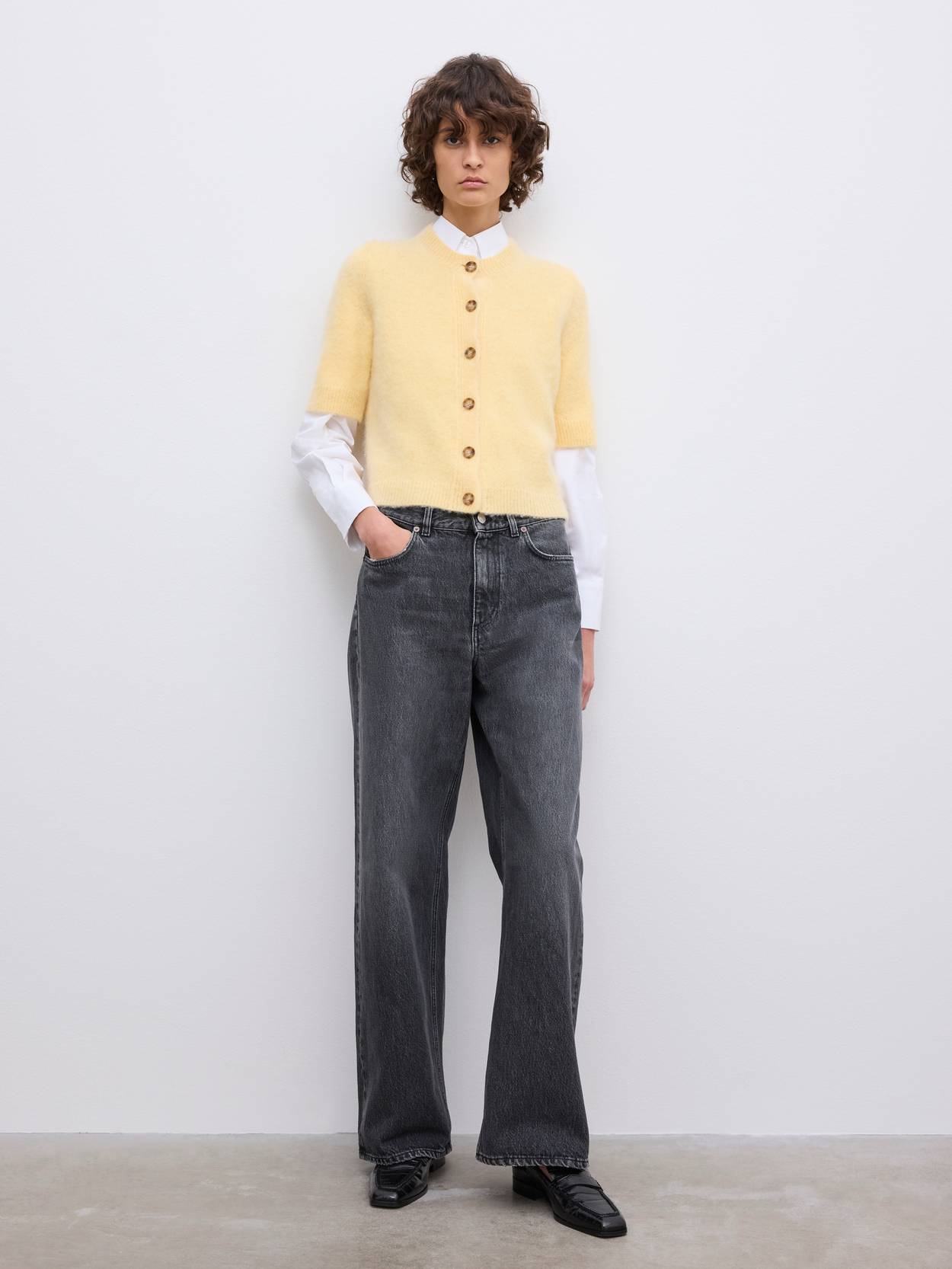 Brushed Cardigan top