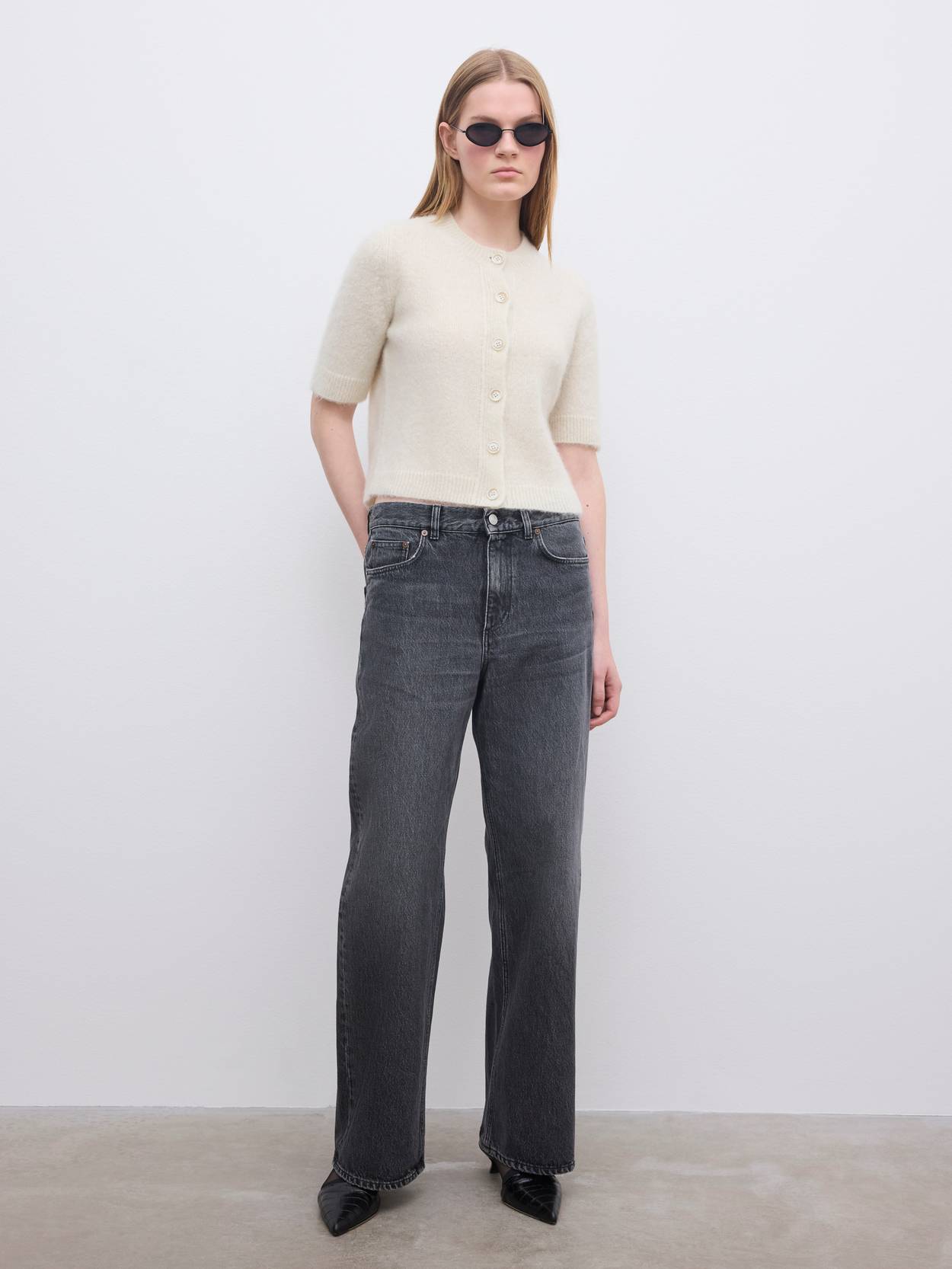 Brushed Cardigan top