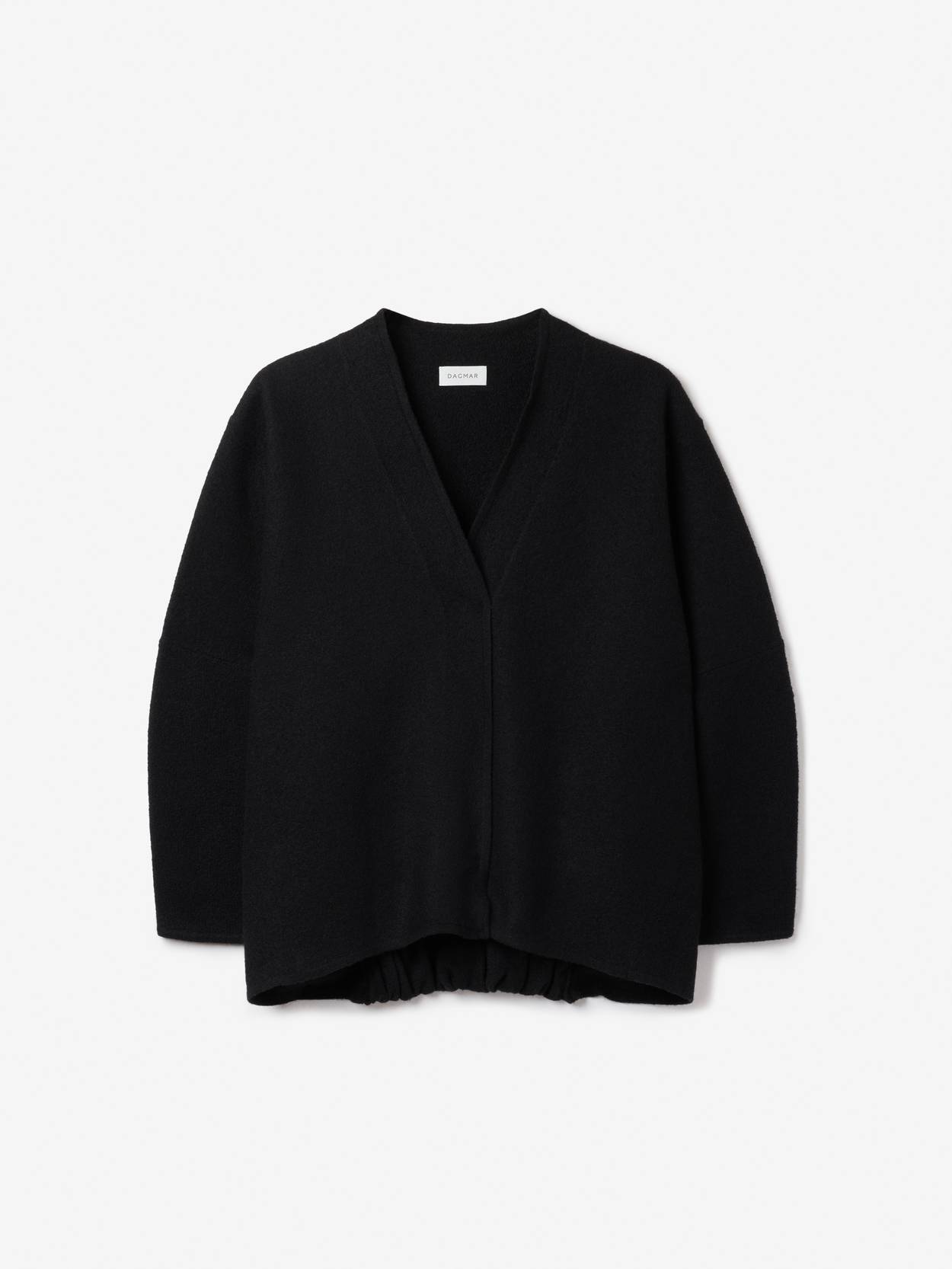 Long wool cardigan